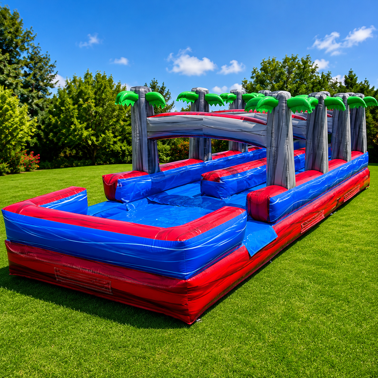 -NEW- 32 Tiki Falls Slip and Slide with Pool